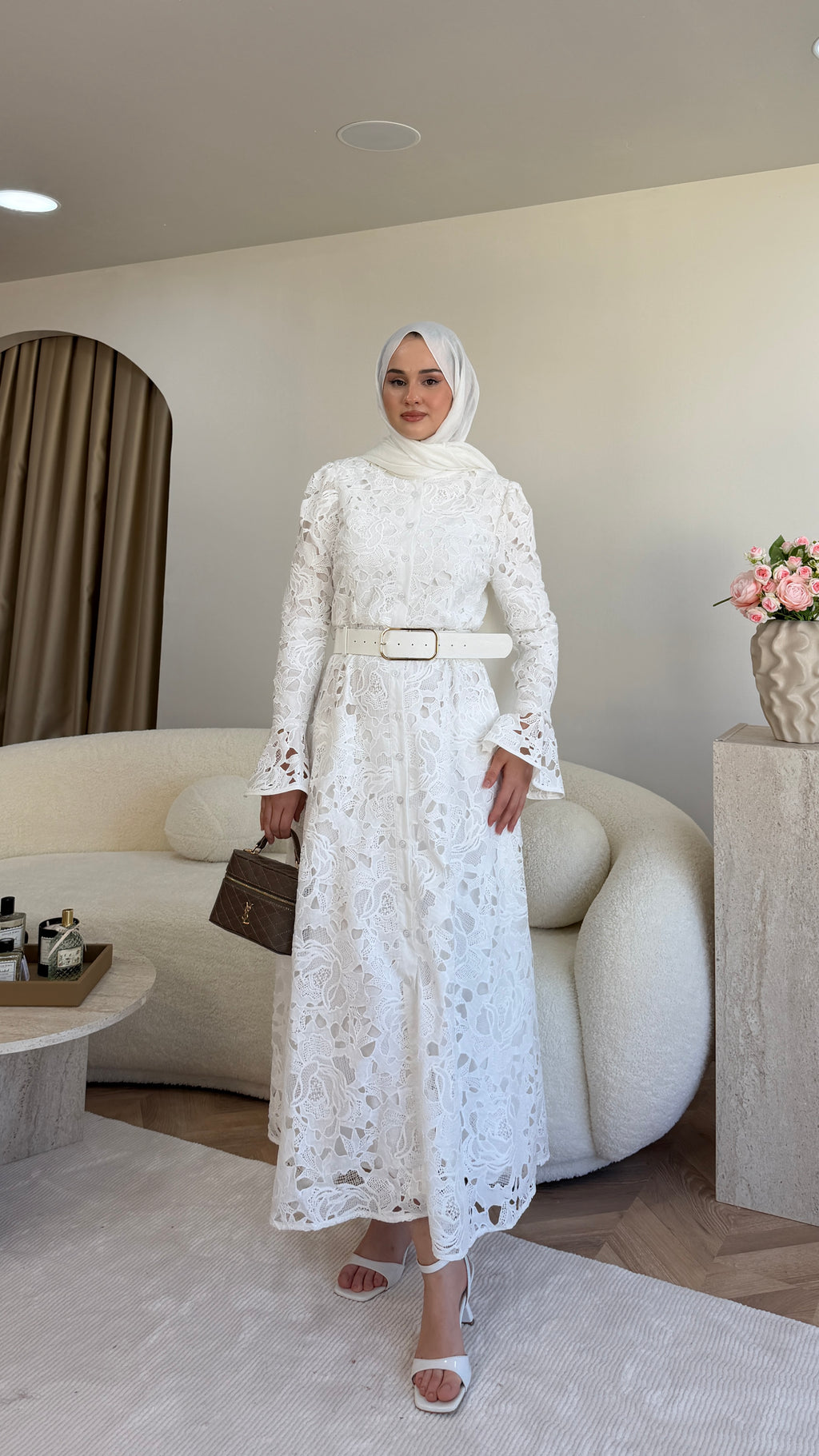 Dahla Elbise Beyaz