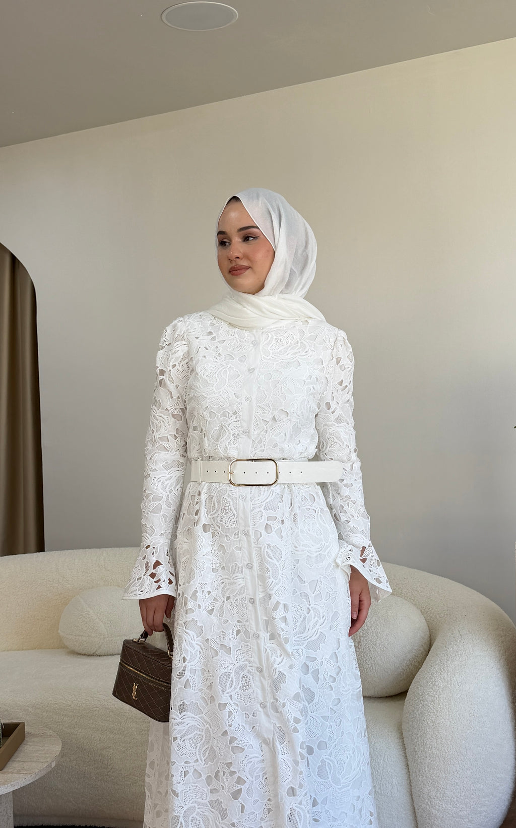 Dahla Elbise Beyaz