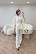 Büzgü Tensel Takım Ekru