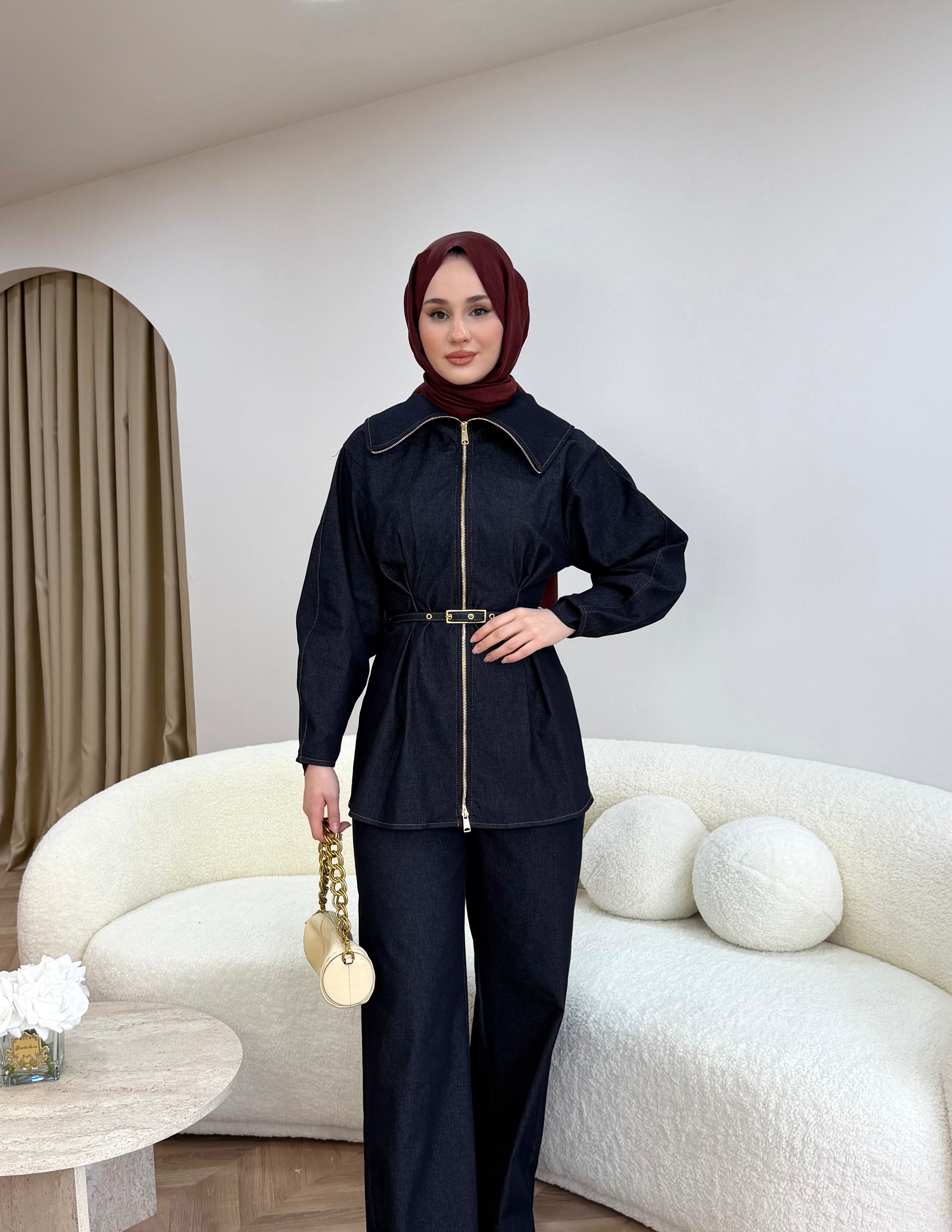 Nara Pensli Kot Takım Lacivert