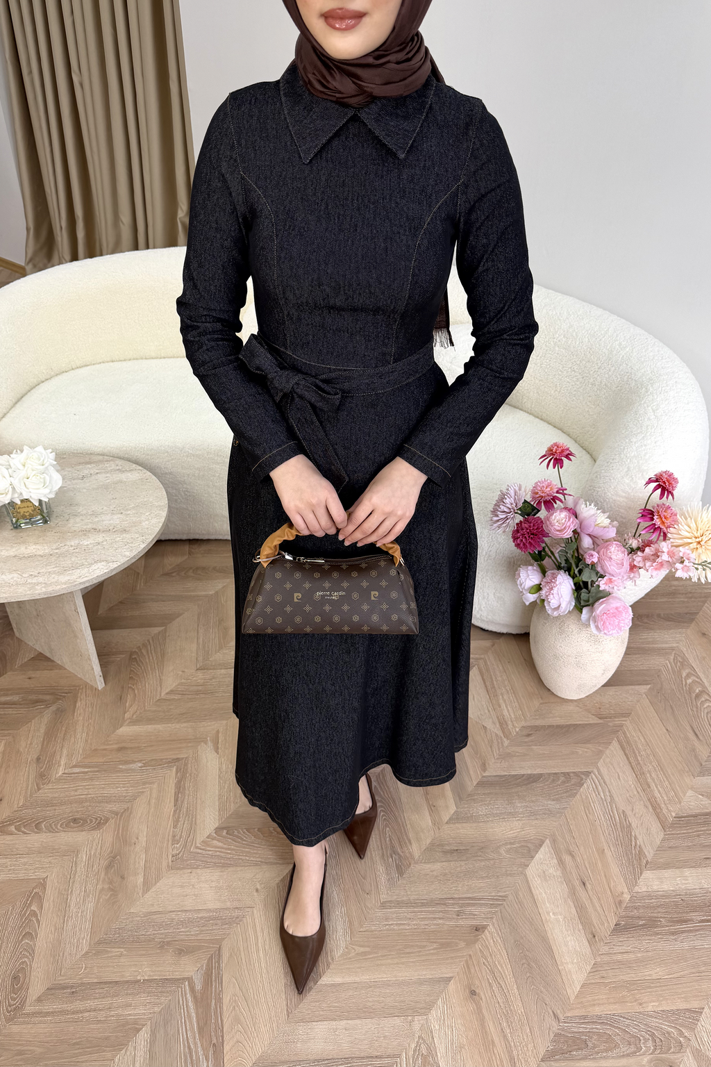 Alba Kot Elbise Siyah