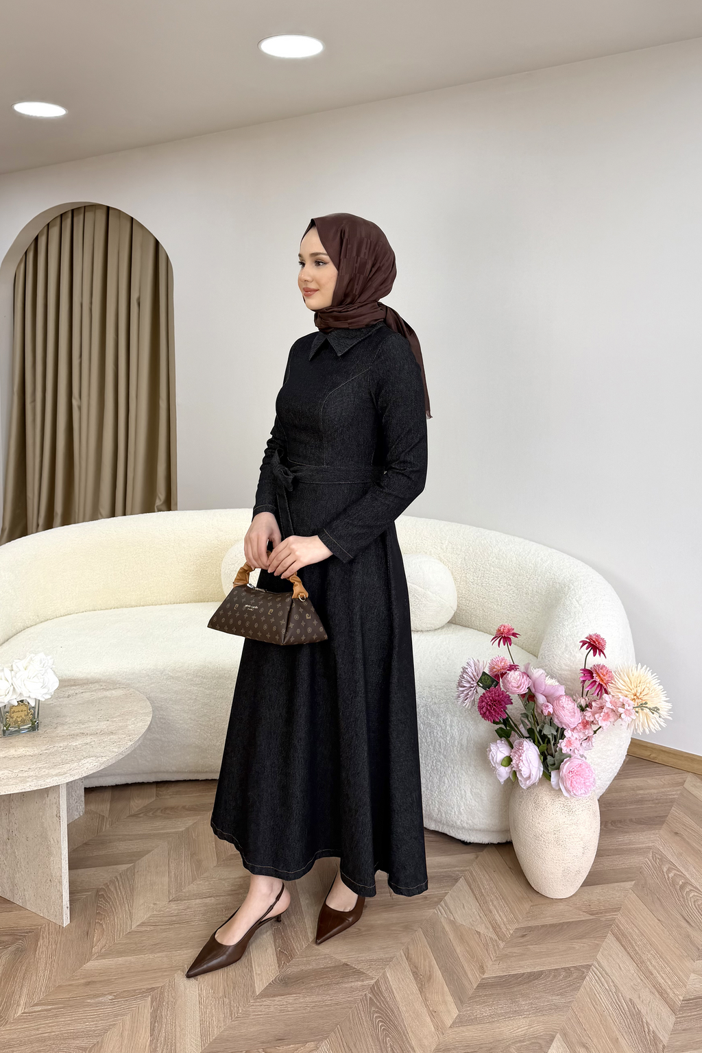 Alba Kot Elbise Siyah