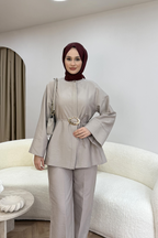 Dora Pantalonlu Takım Bej