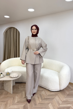 Dora Pantalonlu Takım Bej