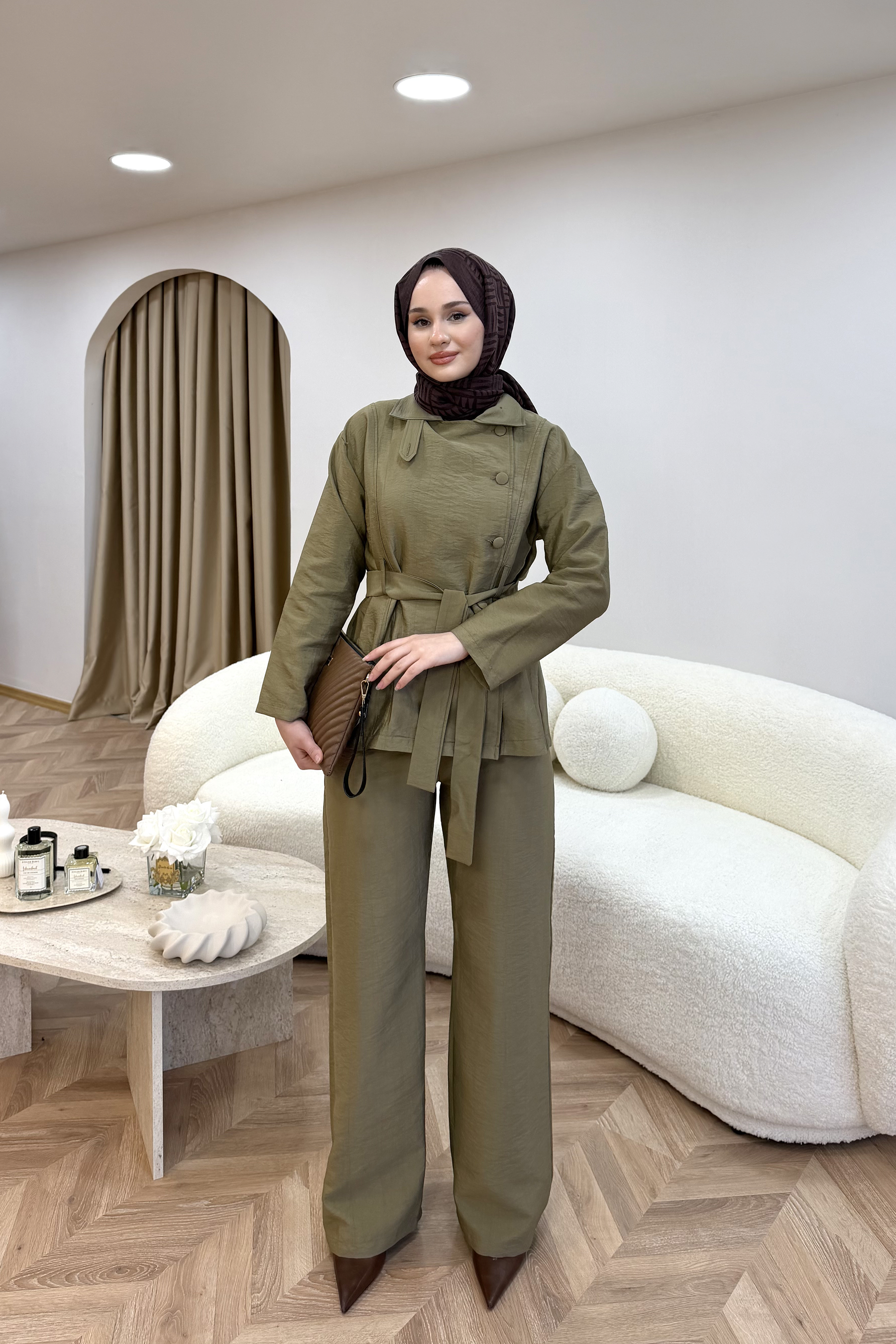 Nada İkili Takım Haki Yeşil