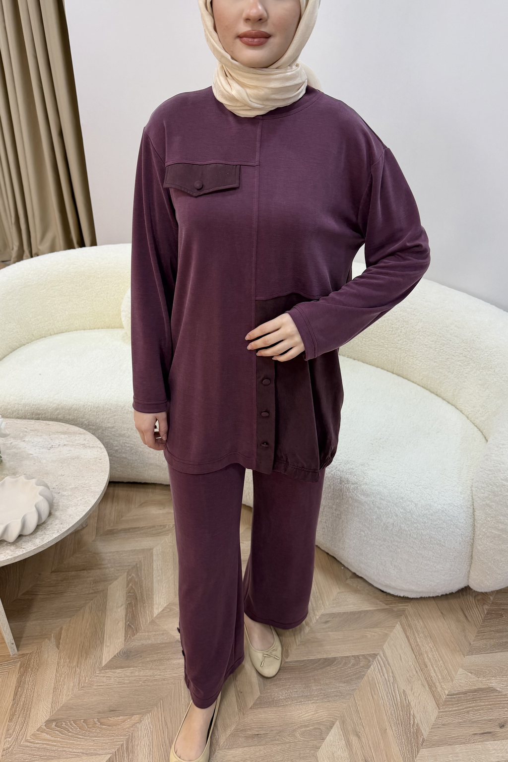 Melody Pike Takım Bordo