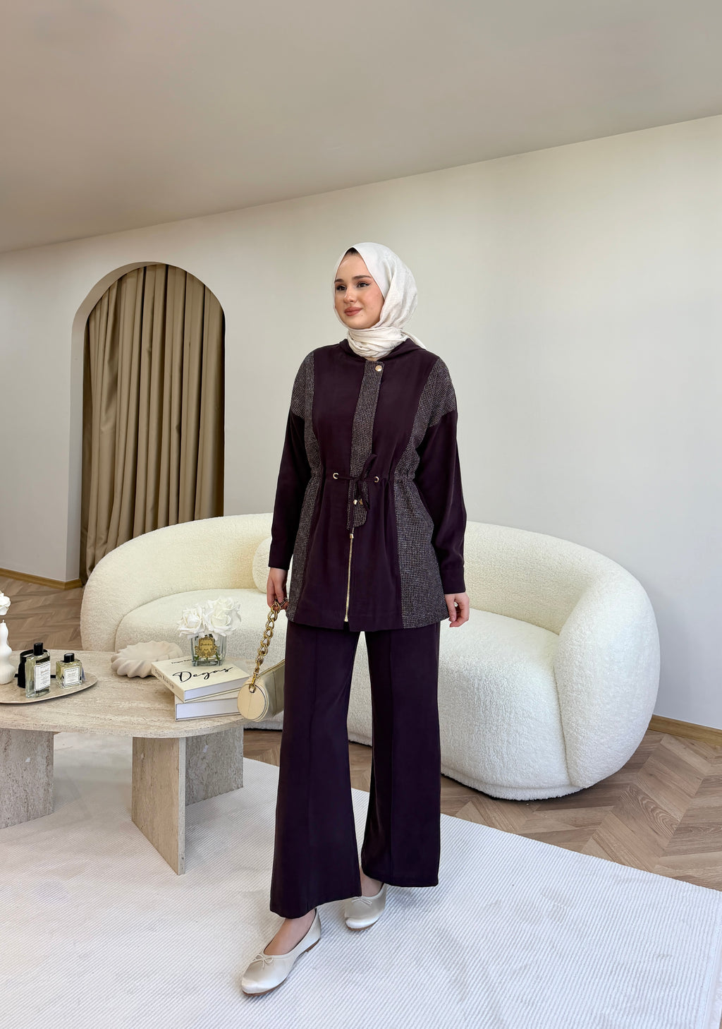 Tera İkili Takım Bordo