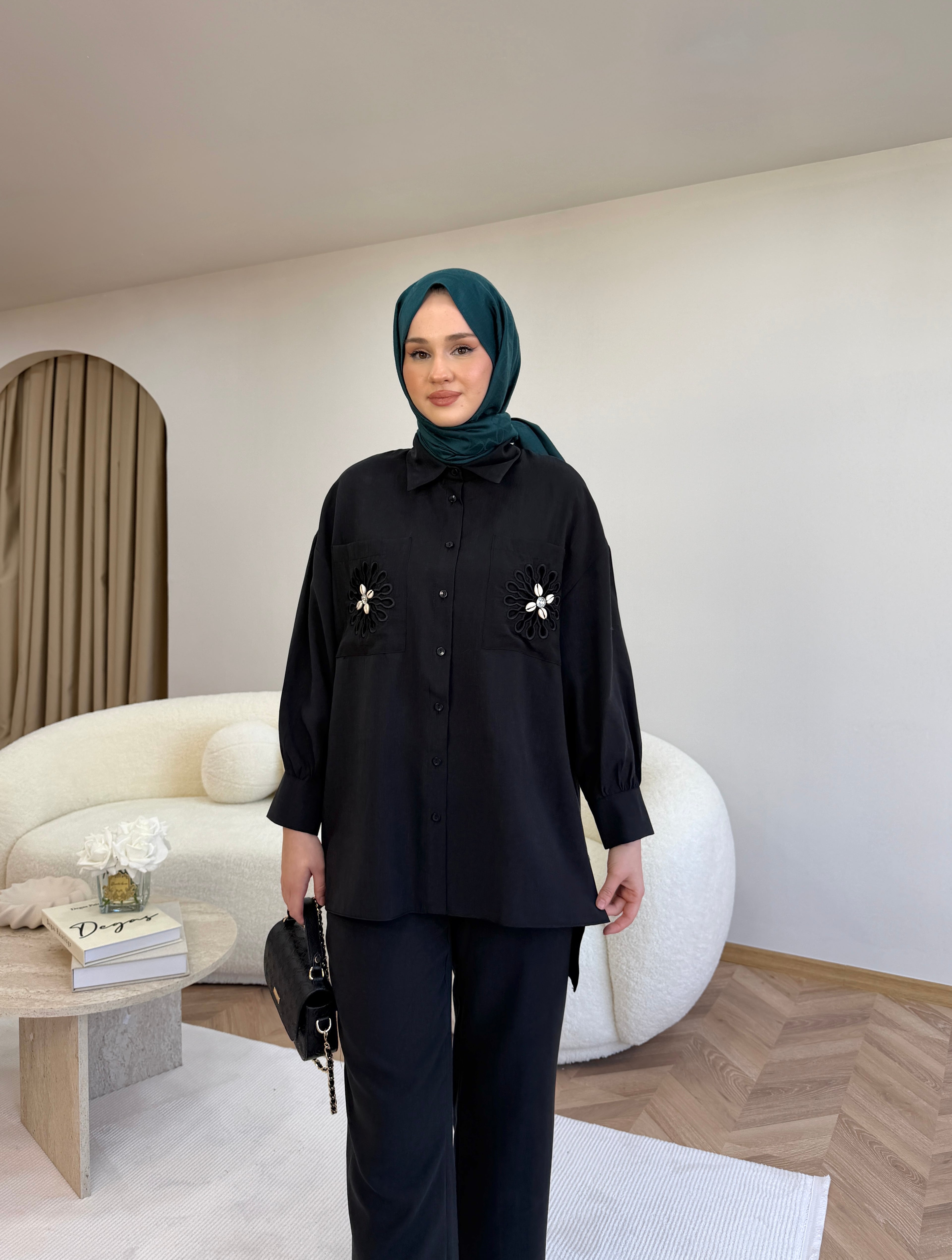 Vonia İkili Takım Siyah