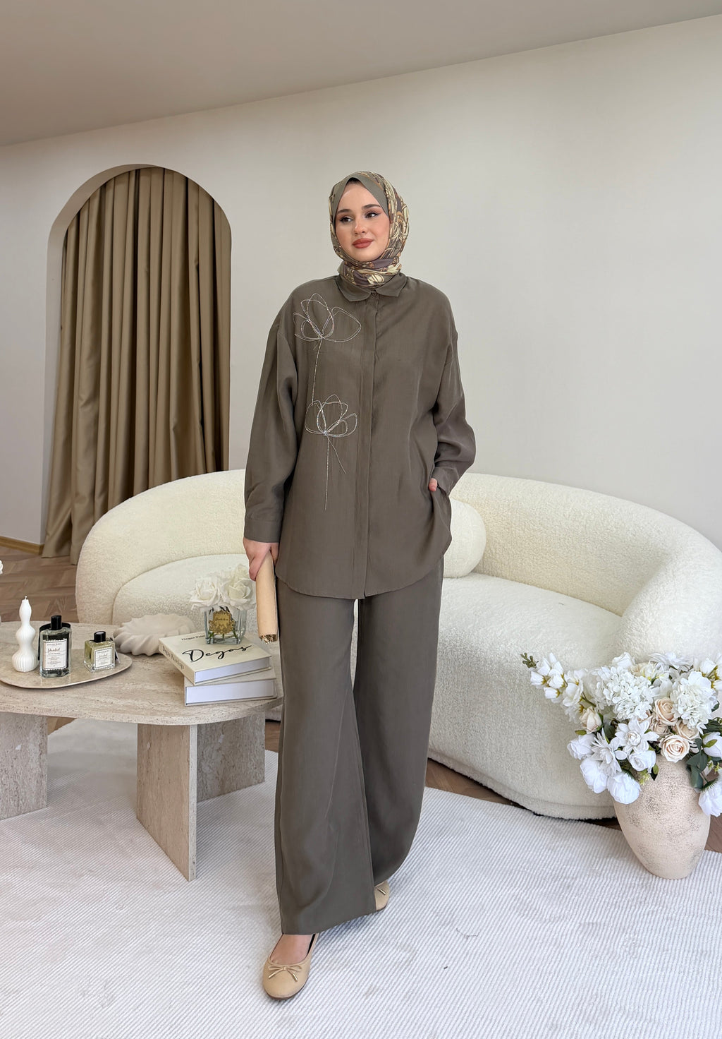 Mary İkili Takım Haki Yeşil