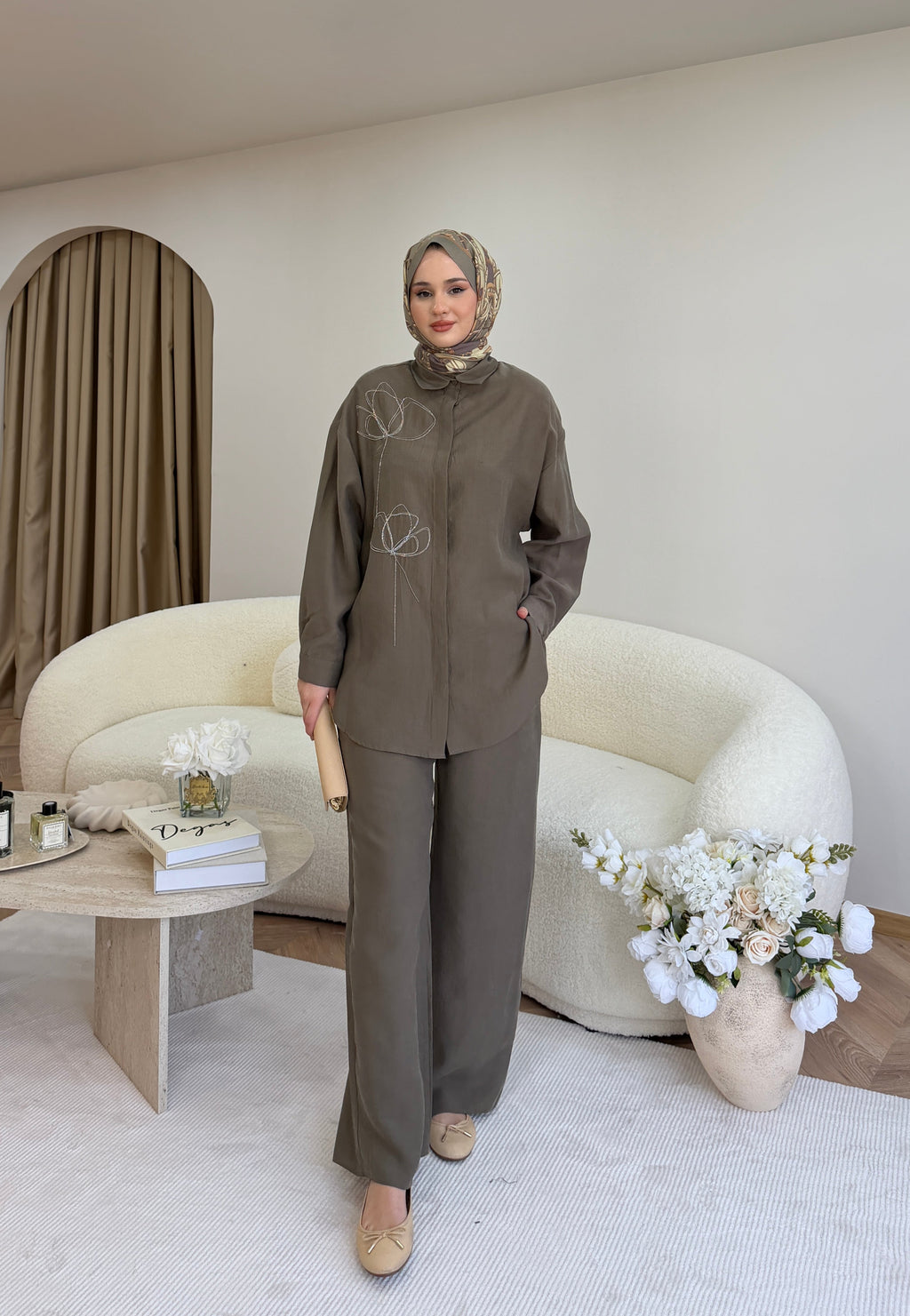 Mary İkili Takım Haki Yeşil