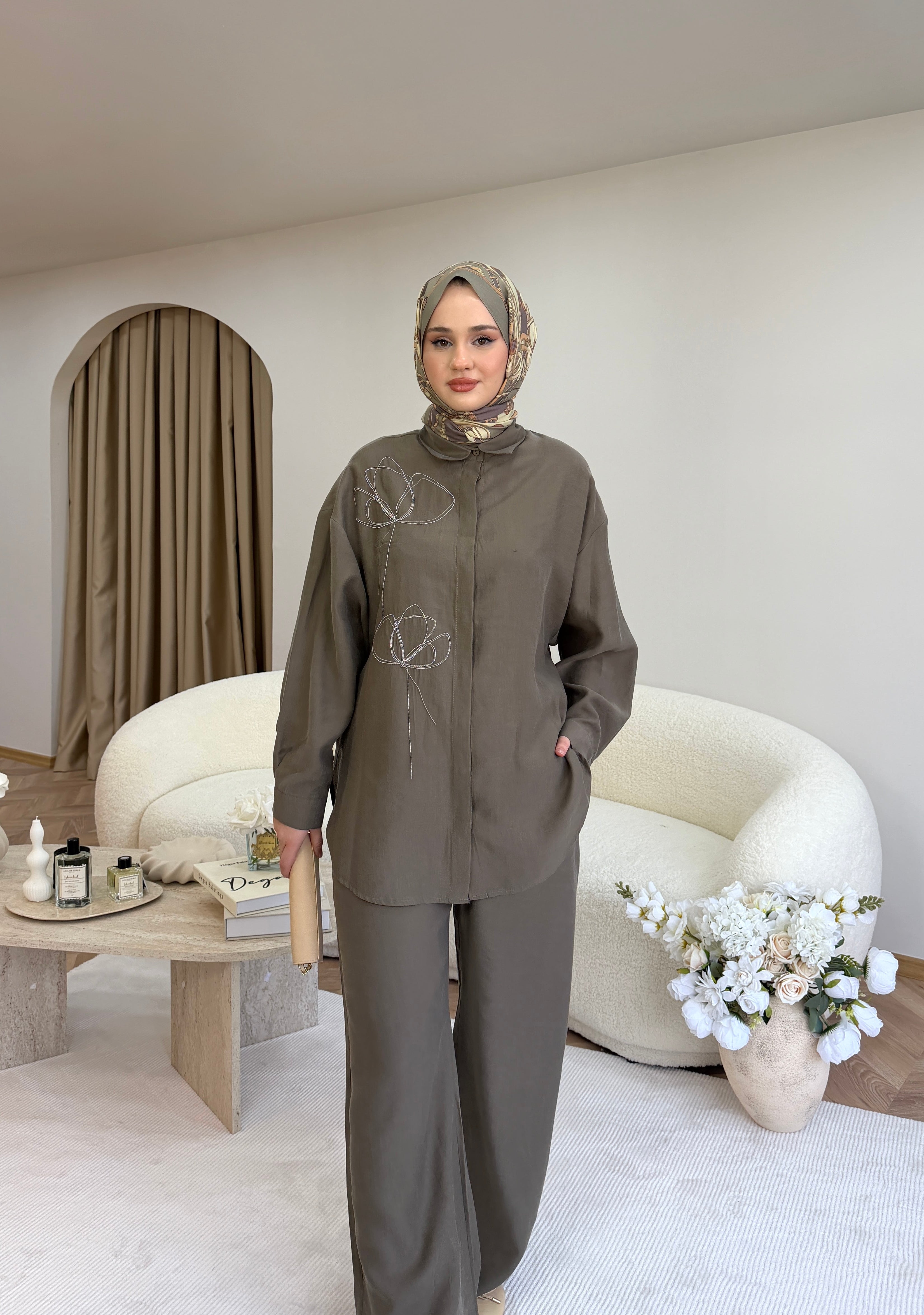 Mary İkili Takım Haki Yeşil