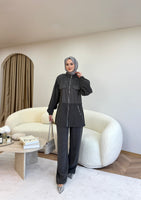 Riana Fileli Takım Gri