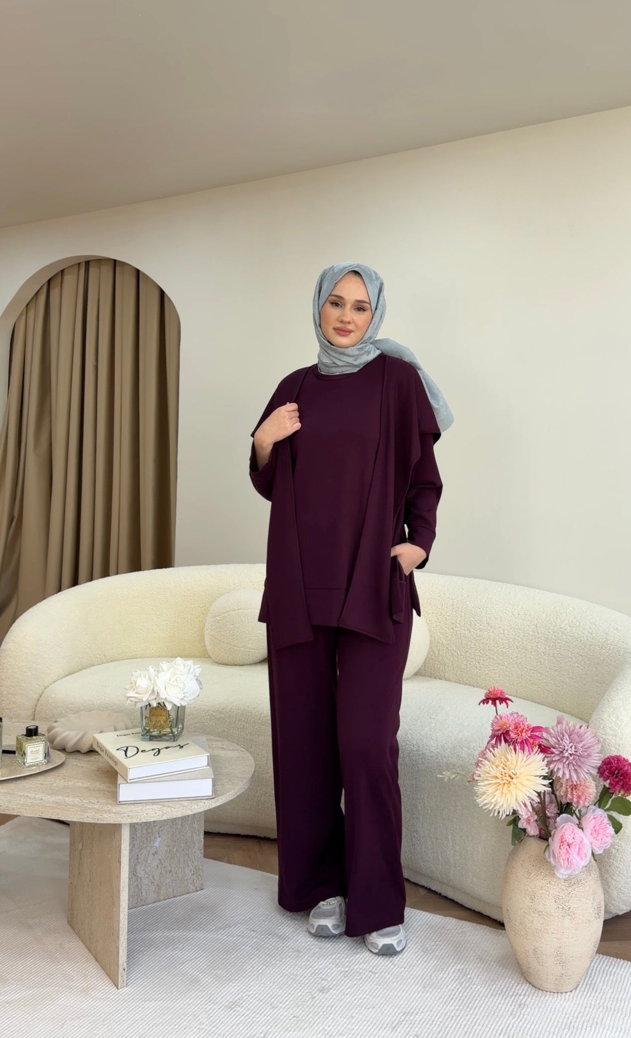 Liore İkili Takım Mürdüm