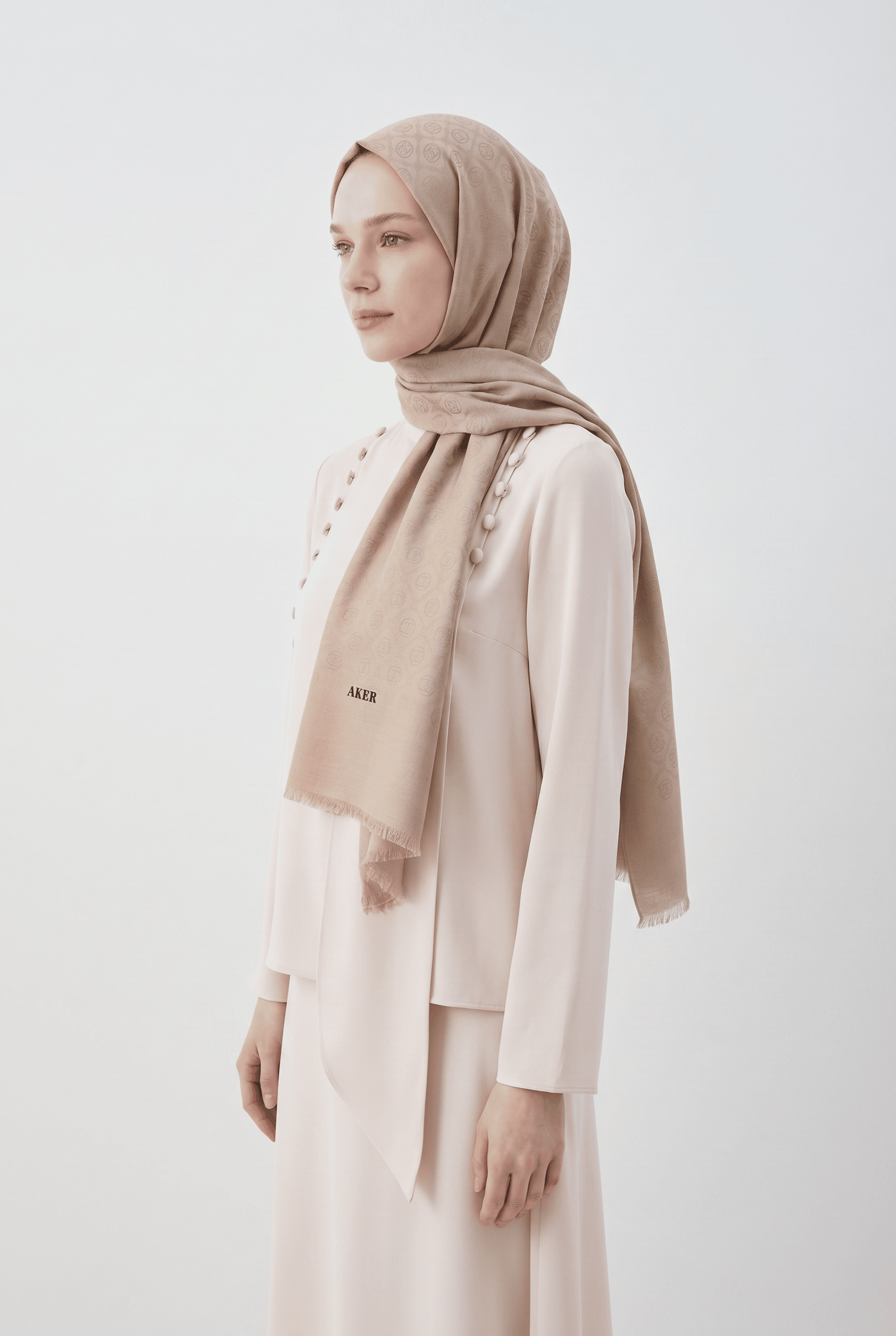 Aker 24y Cotton Şal Bej