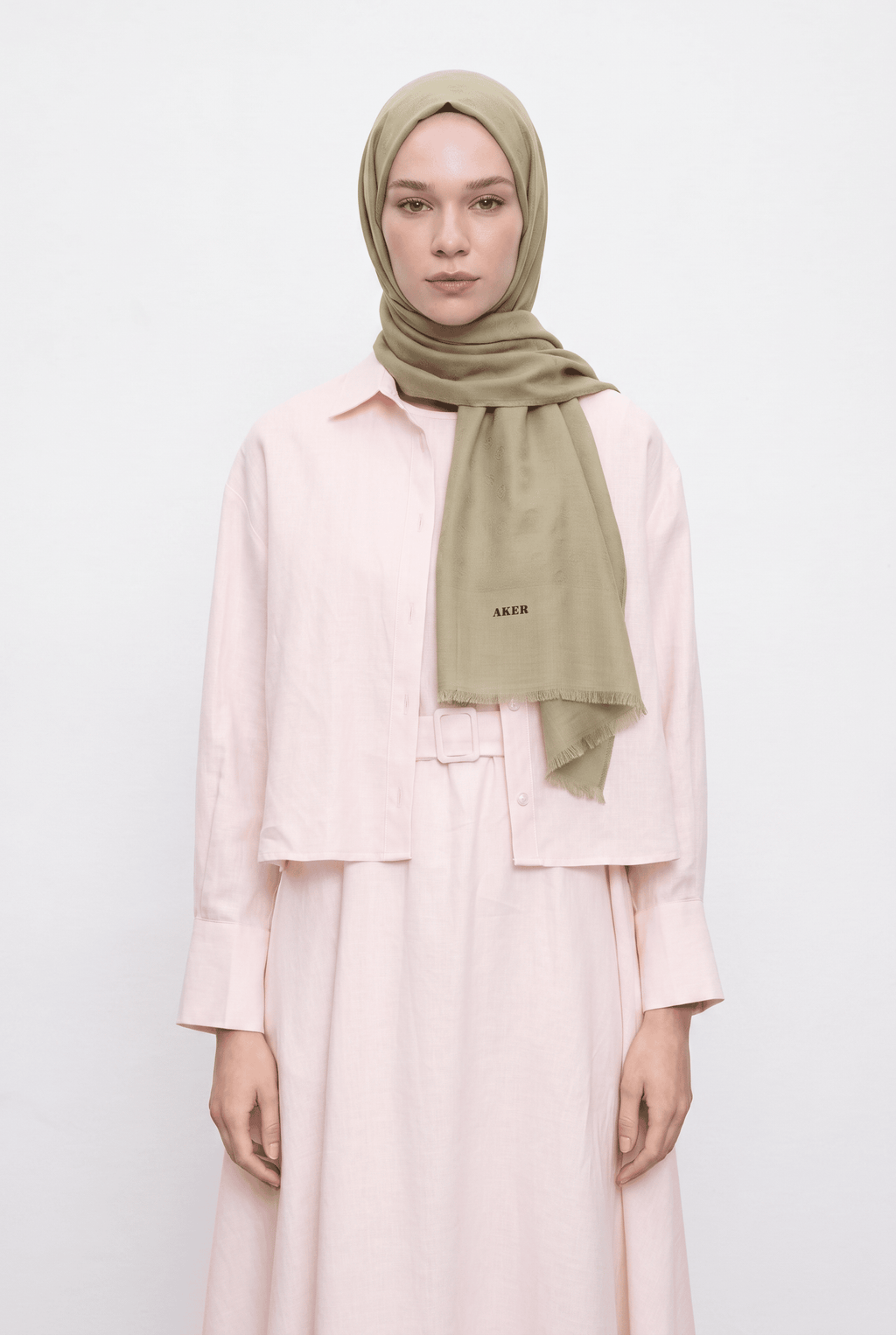 Aker 24y Cotton Şal Bej Altın