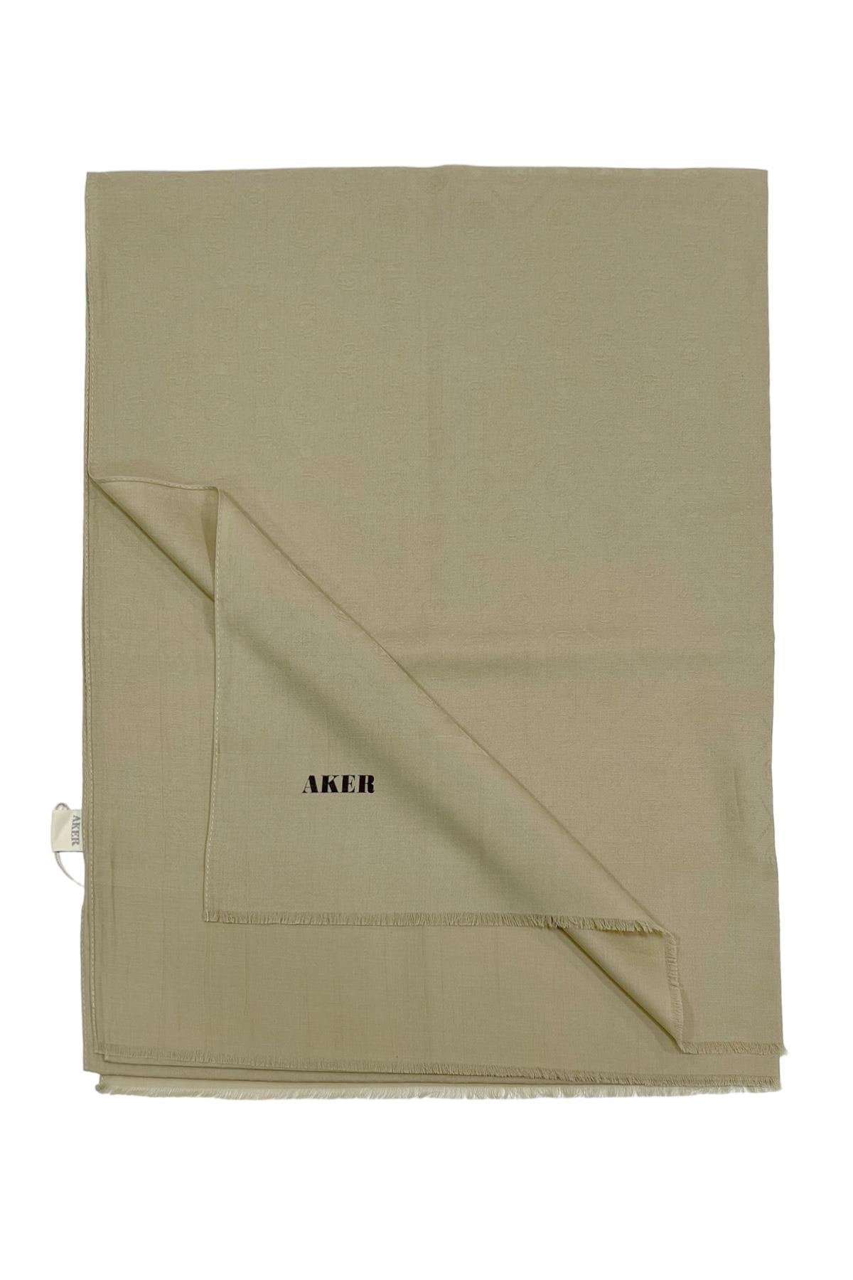 Aker 24y Cotton Şal Bej Altın