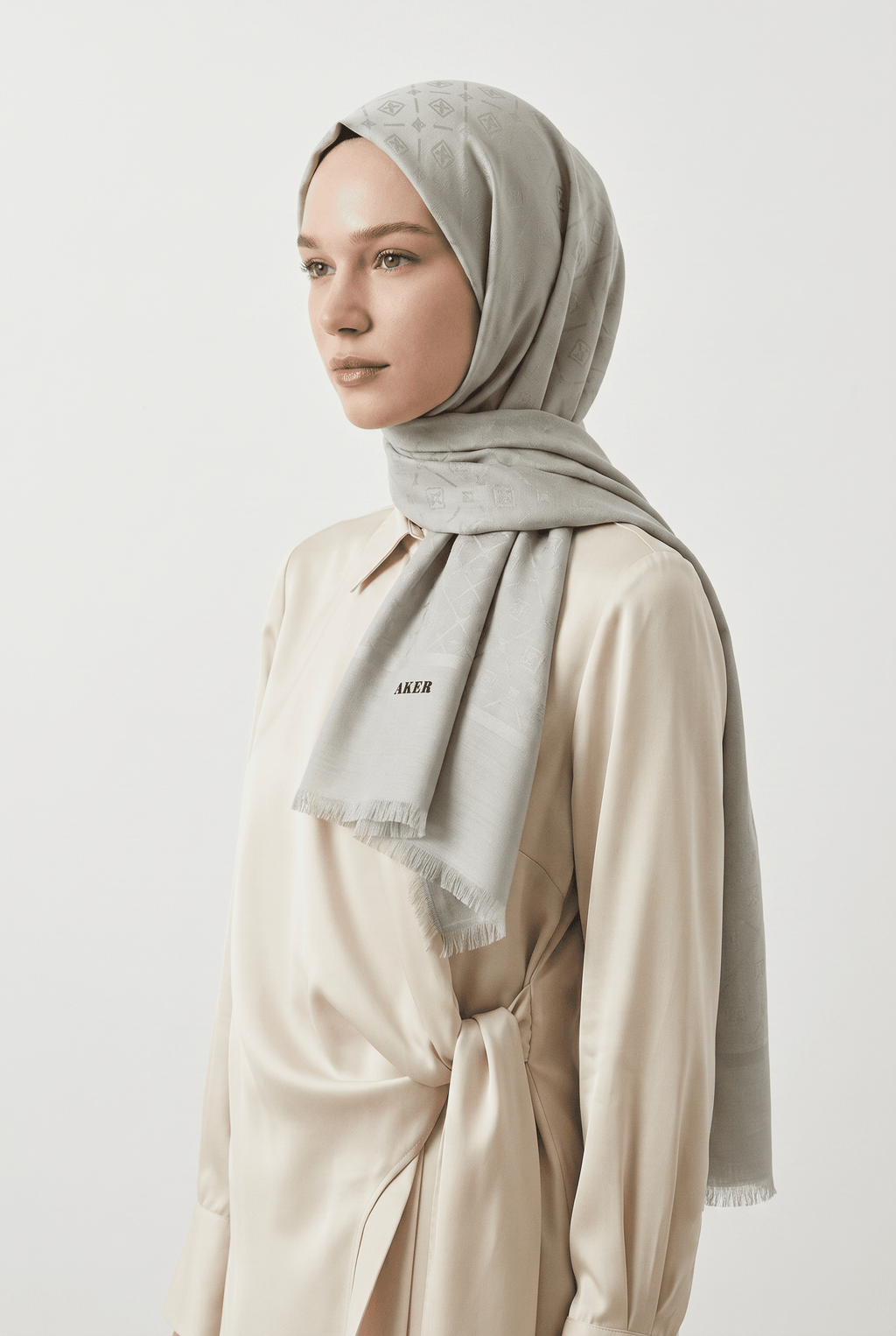 Aker 24y Cotton Şal Gri