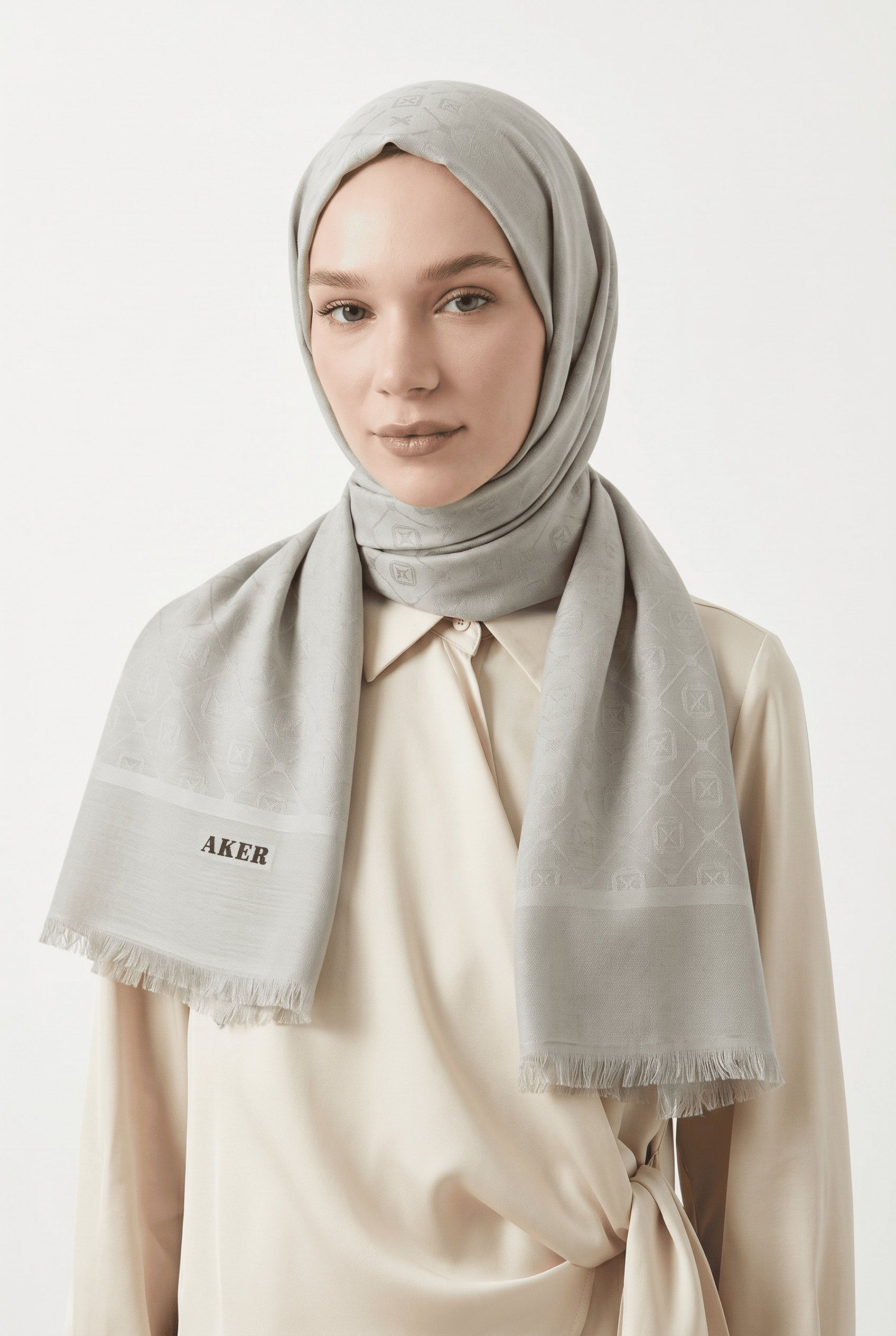 Aker 24y Cotton Şal Gri