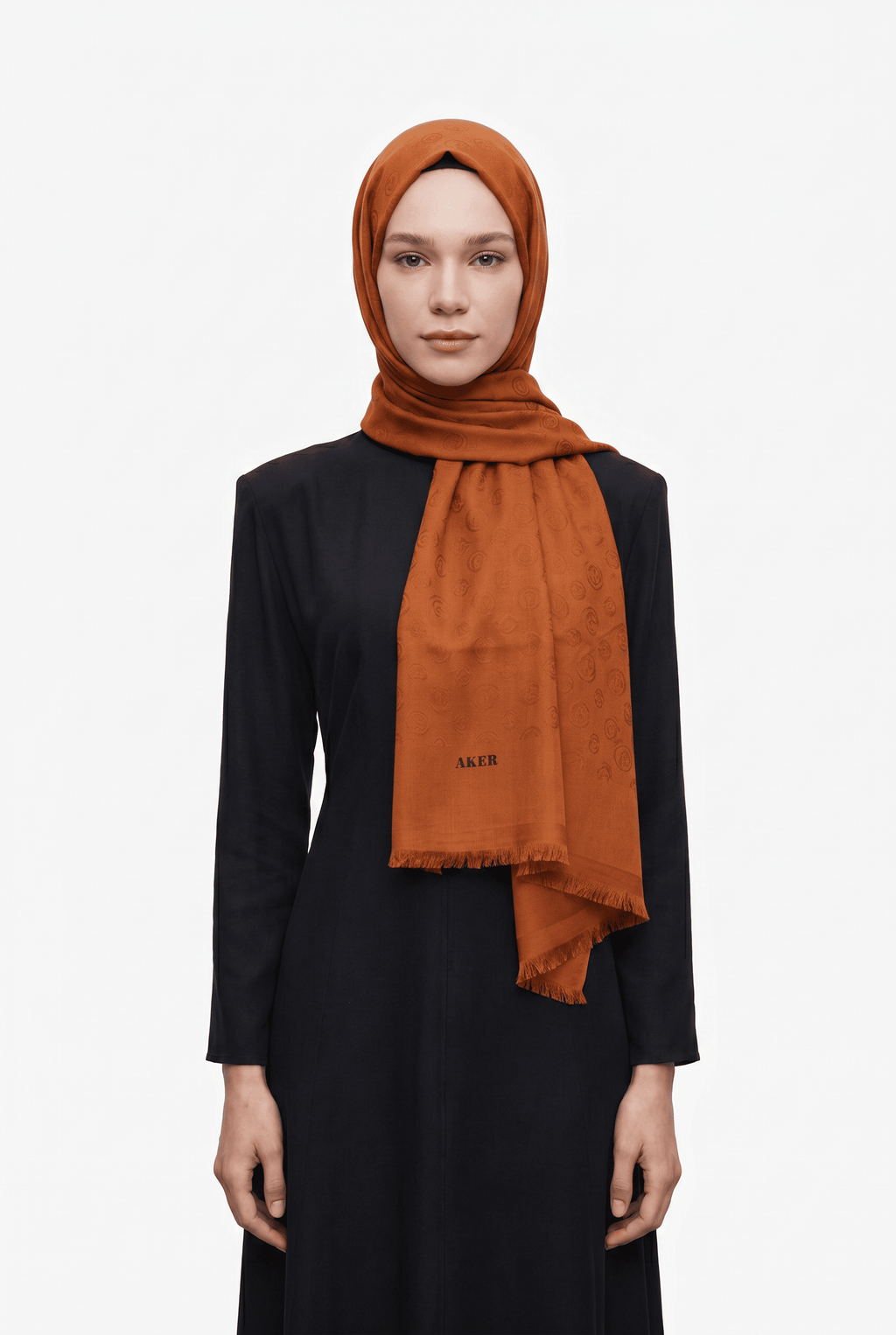 Aker 24y Cotton Şal Turuncu