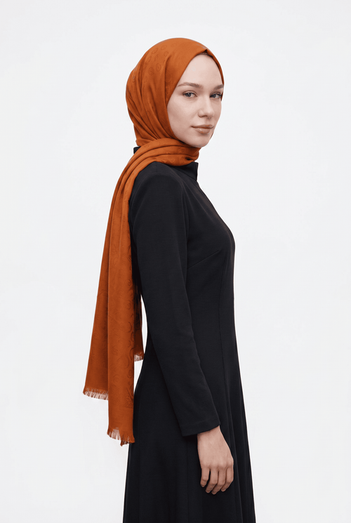 Aker 24y Cotton Şal Turuncu