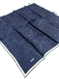 Aker  Bulut Desen İpek Eşarp- Twill Lacivert
