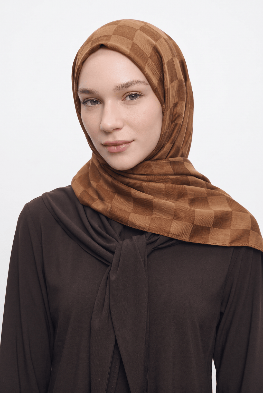 Armanda 25k Dama Jakar Şal Acı Kahve
