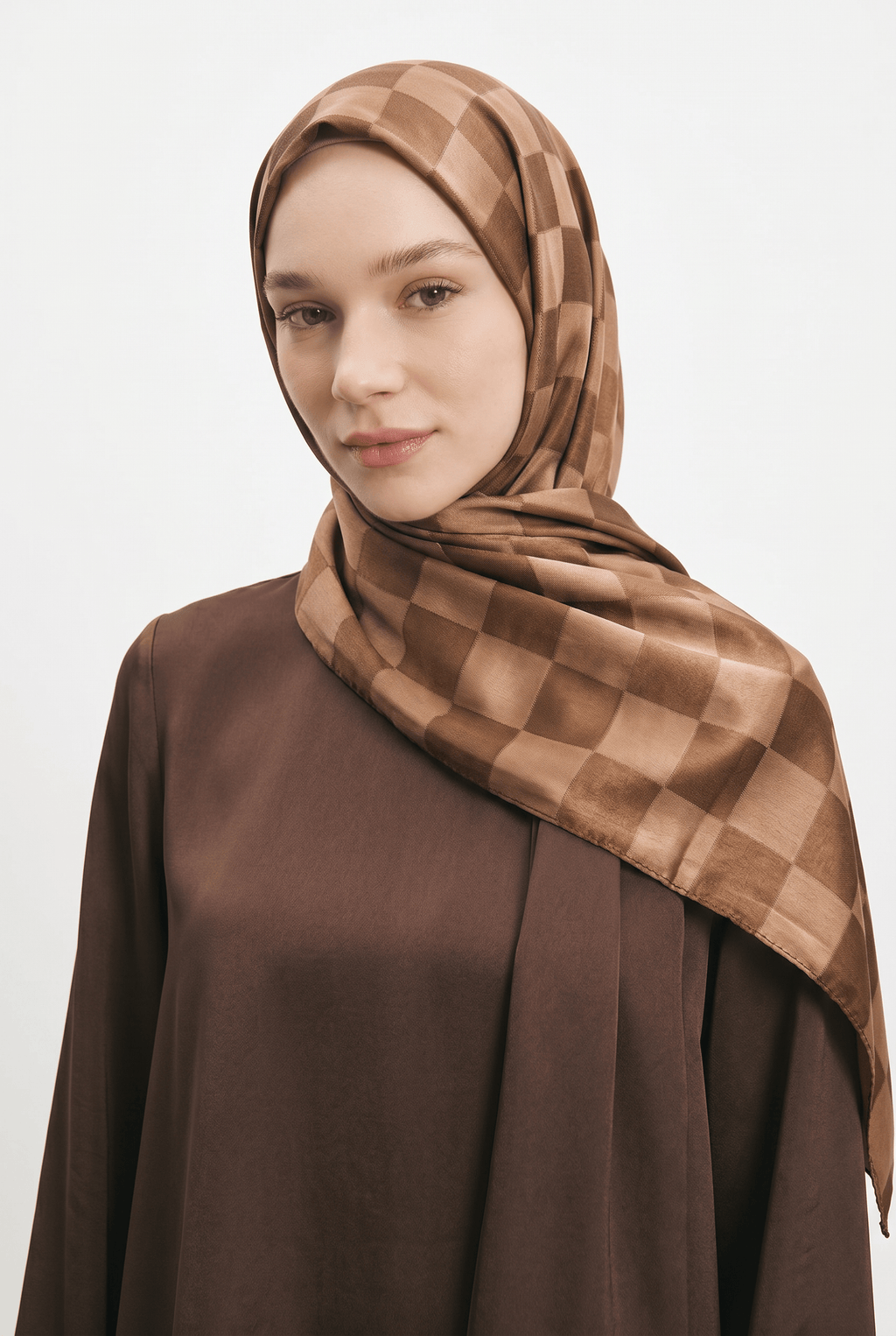 Armanda 25k Dama Jakar Şal Kahve