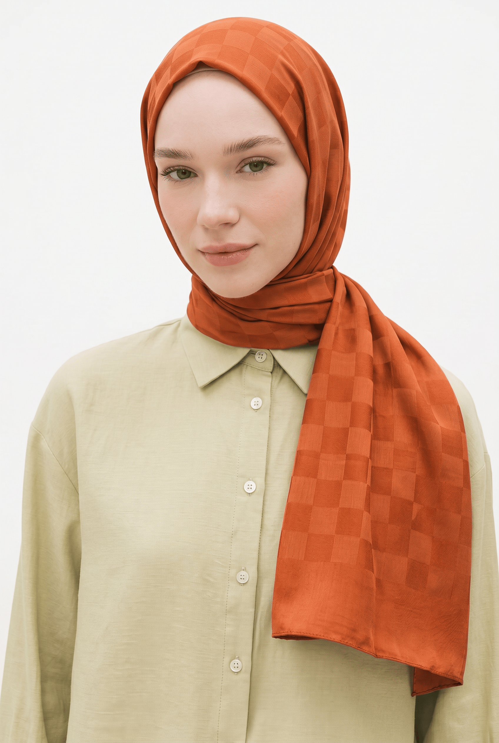 Armanda 25k Dama Jakar Şal Kiremit