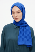 Armanda 25k Dama Jakar Şal Saks Mavisi