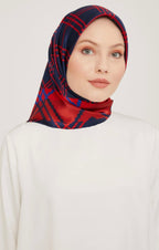 Armine 23 Kış  İpek Eşarp-1 Lacivert