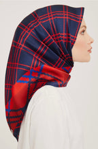 Armine 23 Kış  İpek Eşarp-1 Lacivert