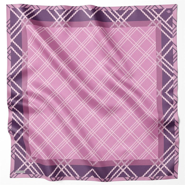 Armine 23 Winter Silk Scarf-1 Pink