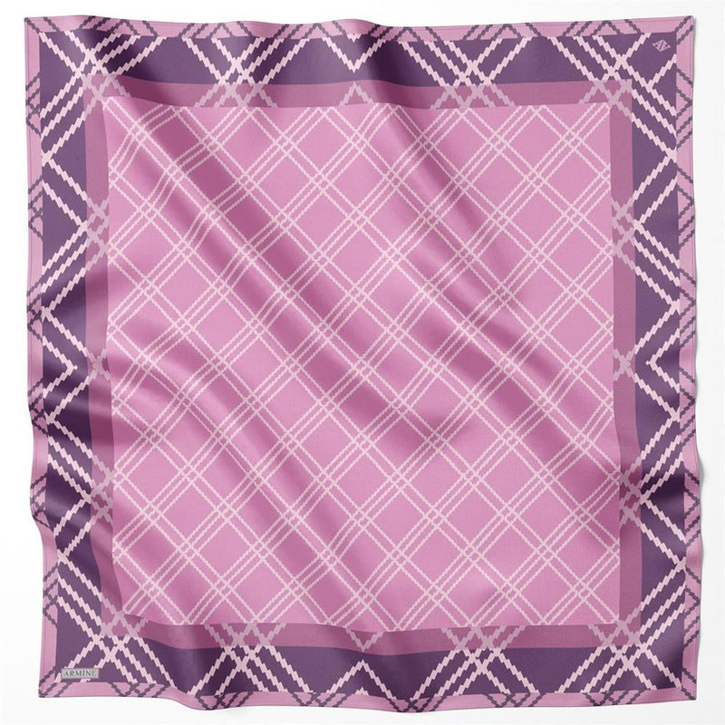 Armine 23 Winter Silk Scarf-1 Pink