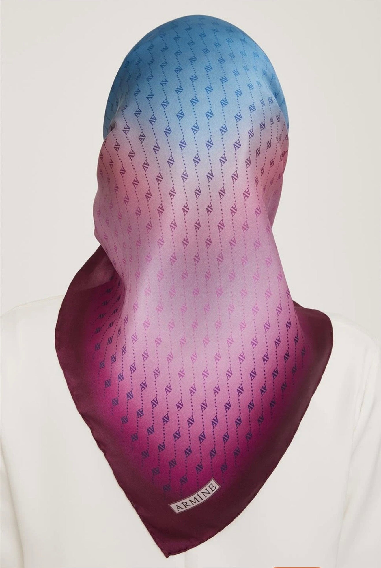 Armine 23 Kış  İpek Eşarp-11 Lila