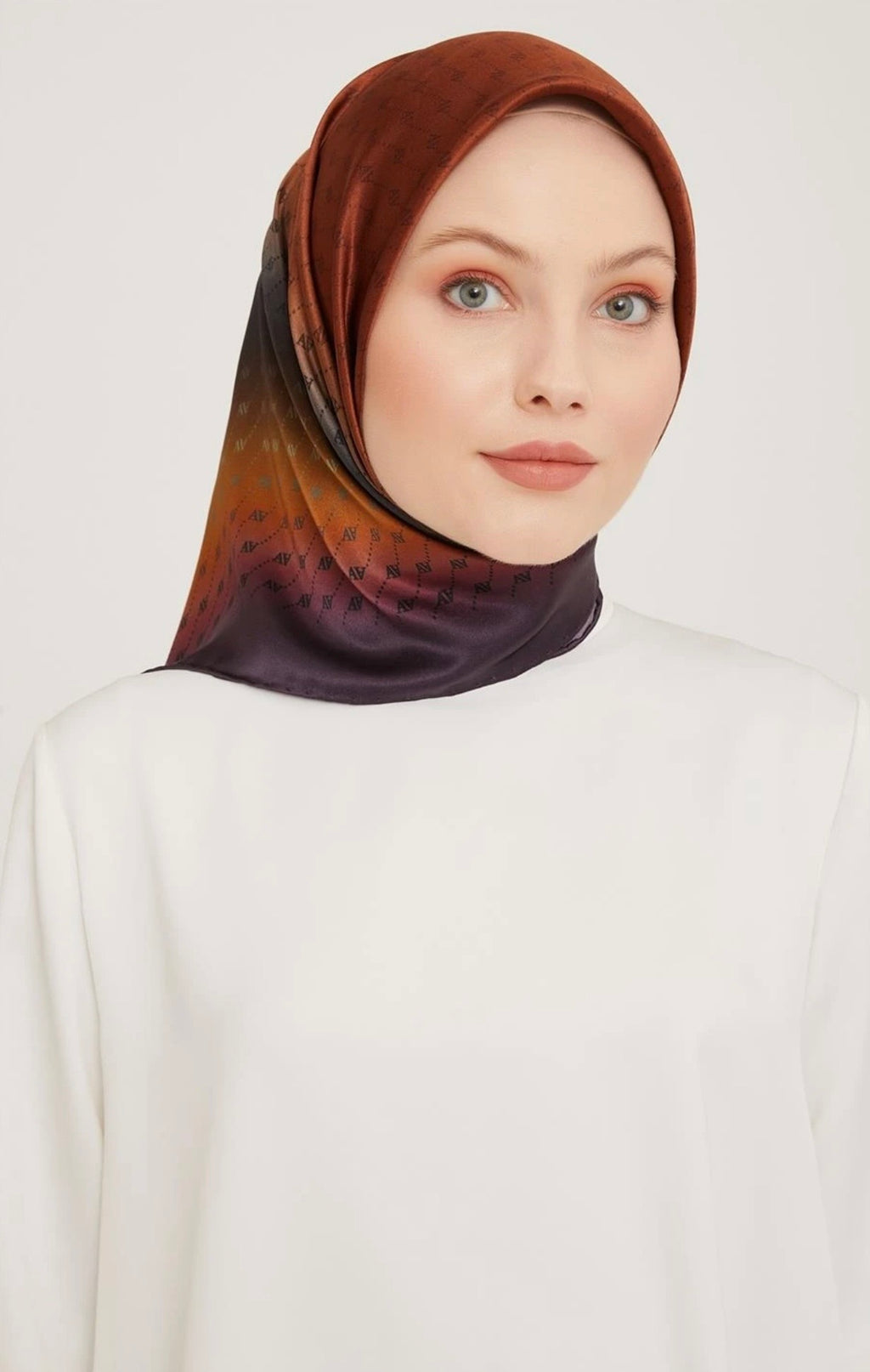 Armine 23 Kış  İpek Eşarp-11 Mor