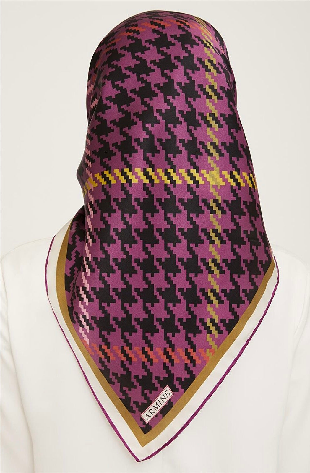 Armine 23 Kış  İpek Eşarp-6 Mor