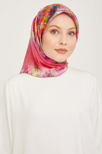 Armine 23 Kış  İpek Eşarp-8 Pembe