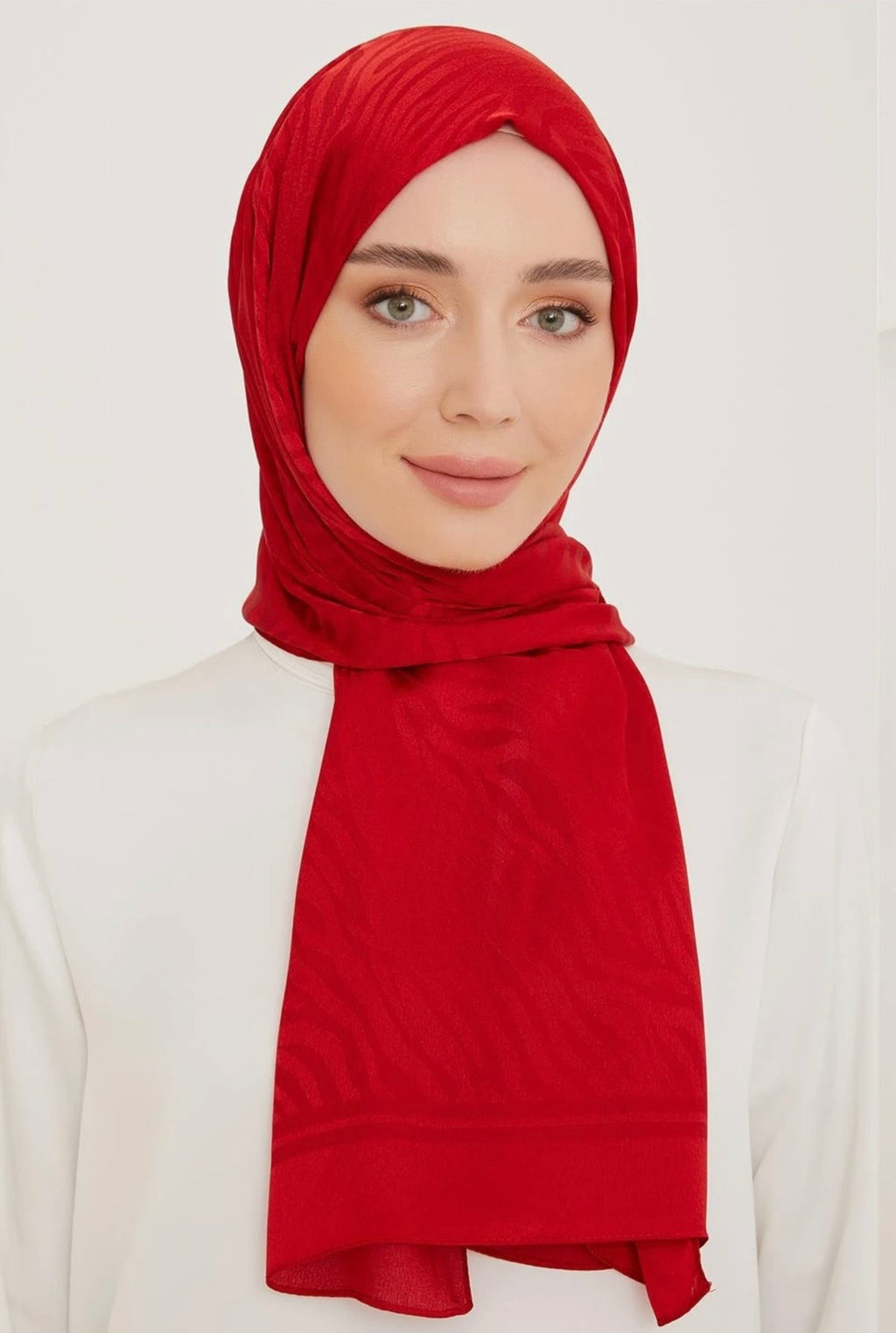 Armine 23k Janjan Jakar Şal-7 Kırmızı