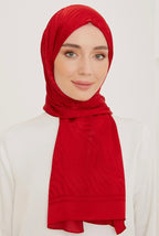 Armine 23k Janjan Jakar Şal-7 Kırmızı