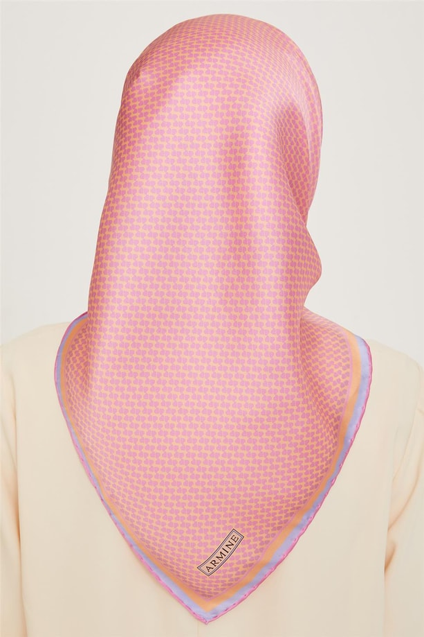Armine 24 Kış İpek Eşarp-1 Pembe