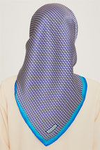 Armine 24 Kış İpek Eşarp-1 Saks Mavisi