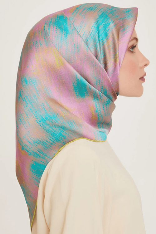Armine 24 Winter Silk Scarf-10 Candy Pink