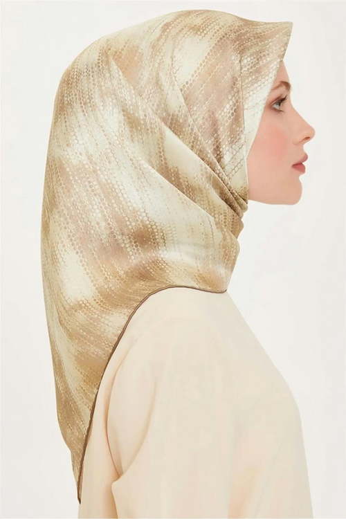 Armine 24 Winter Silk Scarf - 10 Stone Color
