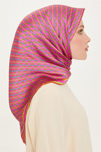 Armine 24 Kış İpek Eşarp-11 Fuşya