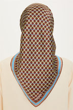 Armine 24 Kış İpek Eşarp-11 Kahve