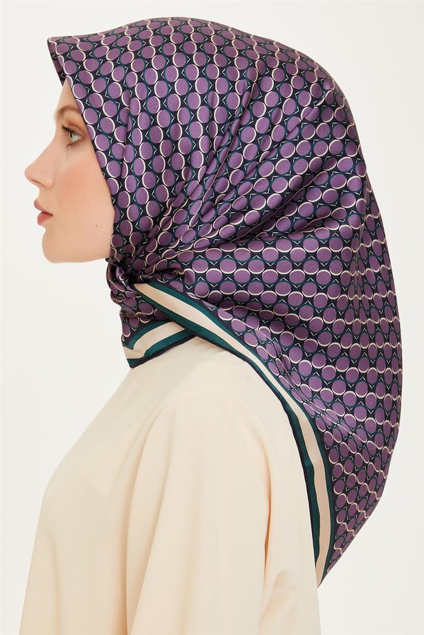 Armine 24 Kış İpek Eşarp-11 Mor