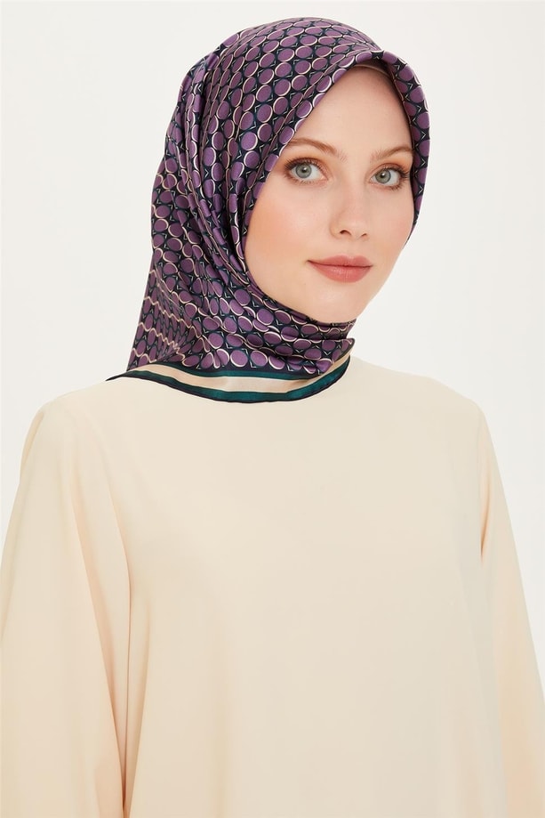 Armine 24 Kış İpek Eşarp-11 Mor