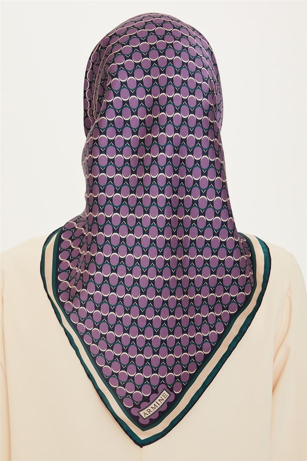 Armine 24 Kış İpek Eşarp-11 Mor