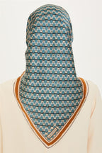 Armine 24 Kış İpek Eşarp-11 Turkuaz