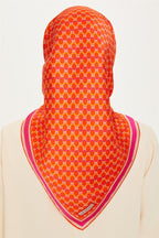 Armine 24 Kış İpek Eşarp-11 Turuncu